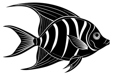 clean and scalable fish vector illustration perfect for aquatic-themed designs, seafood branding, ma