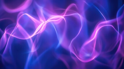 Wall Mural - abstract neon streams in dark background