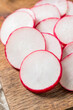 © Brent Hofacker - Organic Red Cut Radish Slices