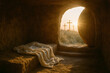 © Nelson - Empty Tomb with Crosses at Sunrise