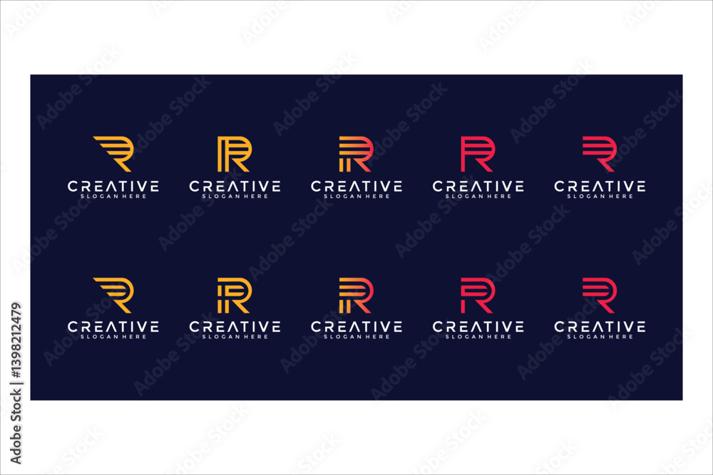 5x3 Pixel Letter R Pixel Art Logo Variations Letter R Design Stock Vector | Adobe Stock
