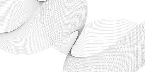 Wall Mural - abstract grey smooth element swoosh speed wave modern stream background. abstract wave line for broc