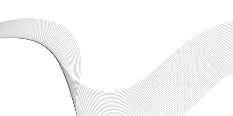 Wall Mural - abstract frequency sound wavy, twisted curve lines with blend effect. technology abstract wavy curve