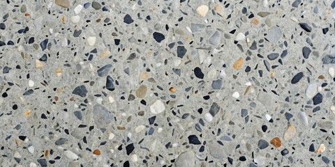 Leinwandbilder - A Textured Surface of Aggregate Embedded in Cement A Detailed Close-up View