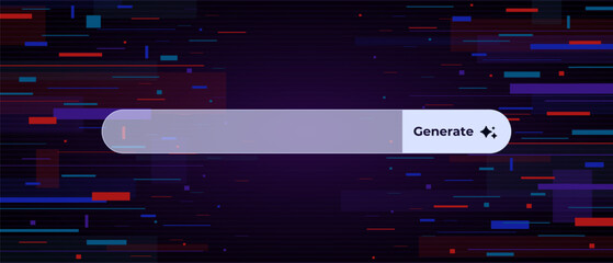 Ai interface showing a generate button used for artificial intelligence and neural network projects.