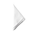 © MiraCle72 - Elegant white restaurant napkin folded into a neat triangle ready for an exquisite meal