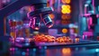 © jogeromonstero - High-tech lab microscope focusing on pills