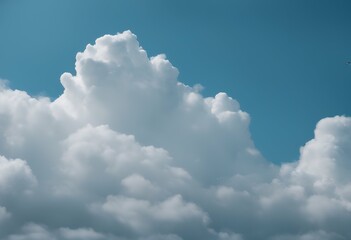Wall Mural - sky cloud white view nature blue sun oxygen space meteorology high weather heavenly sunset pure clea