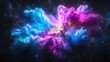 © MAKASIHMAS SIDNEY - Cosmic Nebula with Stars, Vivid Fantasy Style, High-Detail Rendering, Full Frame View, Gaseous Textures, Celestial Formation, Deep Space, Pink Blue Hues, Ideal for Sci-Fi Art