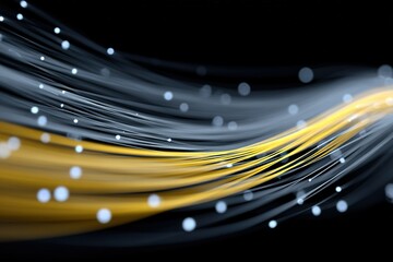 Wall Mural - colorful light trails swirl gracefully in a dark background, creating an ethereal visual effect fill