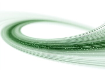Wall Mural - fluid green lines create a dynamic abstract pattern in a light background with a sense of movement a