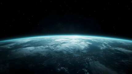 Wall Mural - High Resolution View Of Earth From Space At Night