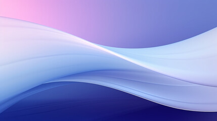 Fototapete - White gradient background with smooth blue and purple lighting, flowing curves, perfect for futuristic displays.

