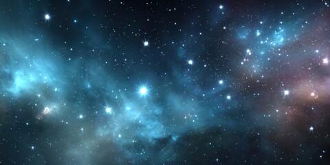 vast cosmos scene featuring a beautiful nebula and glimmering star cluster creating an enchanting de