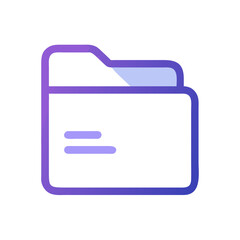 Leinwandbilder - Folder Icon for File Management, Organization, and Digital Storage Systems