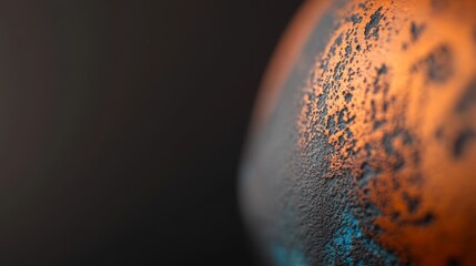 Poster - The artwork captures intricate details of the bronze sculpture’s textured patina, emphasizing the skillful craftsmanship of the artist in a striking composition
