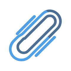 Aufkleber - Paperclip Icon for Office Supplies and Document Organization