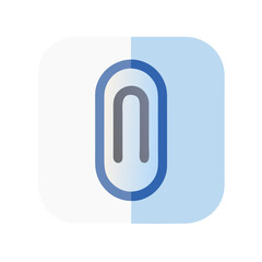 Aufkleber - Paperclip Icon for Office Supplies and Document Organization