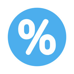 Poster - Percent Sign Icon for Finance, Discounts, and Data Representation