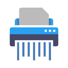 Aufkleber - Shredder Icon for Document Disposal and Security