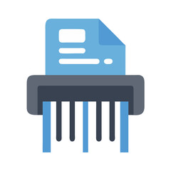 Aufkleber - Shredder Icon for Document Disposal and Security