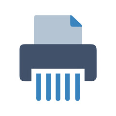Aufkleber - Shredder Icon for Document Disposal and Security