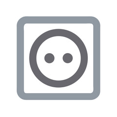 Poster - Socket Icon for Electrical Connectivity and Utility