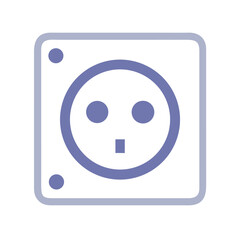 Poster - Socket Icon for Electrical Connectivity and Utility