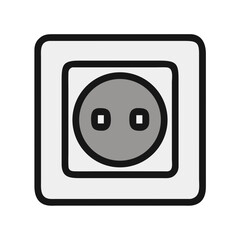Poster - Socket Icon for Electrical Connectivity and Utility