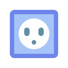 Poster - Socket Icon for Electrical Connectivity and Utility