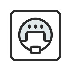 Poster - Telephone Socket Icon for Connectivity and Communication