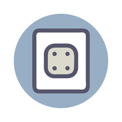 Poster - Telephone Socket Icon for Connectivity and Communication