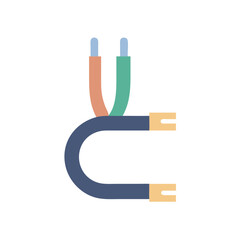 Poster - Connected Currents: Minimal Wires Icon Vector Design