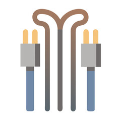 Poster - Connected Currents: Minimal Wires Icon Vector Design