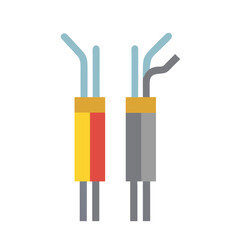Poster - Connected Currents: Minimal Wires Icon Vector Design
