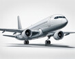 © Sylvia - transport airplane on a clean white background at standard scale generative ai