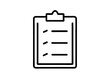 © Rucia - clipboard icon checklist task management black