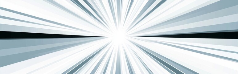 Wall Mural - simple vector graphic with gray rays radiating from the center on a white background.