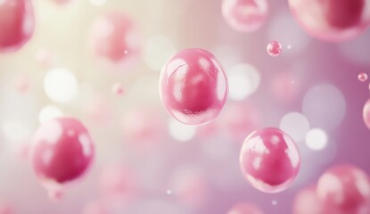 Poster - Pink spheres in soft focus