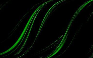 Poster - Background black and green dark are light with the gradient is the Surface with templates metal texture soft lines tech gradient abstract diagonal background silver black sleek with gray.