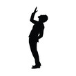 © adidesigner23 - Silhouette pose of a man looking upwards