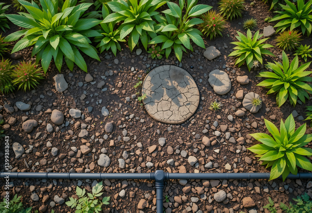Low maintenance garden design ideas with drip irrigation and drought ...