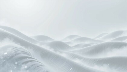 Smooth white abstract waves background for clean website layout