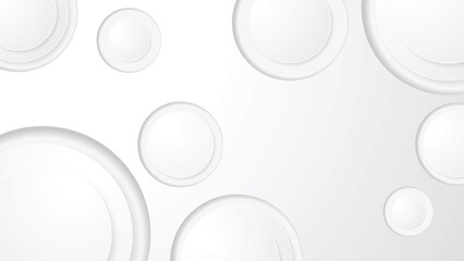 Wall Mural - business background abstract white circle background gradient wallpaper curve shape web banner templ