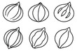 © Rony - Cempedak Tropical Fruit Design in Minimalist Line Art