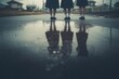 © -SAYONARA- - 水たまりに写る少女たちの青春と葛藤のフォトグラフ
