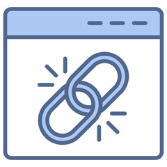 Backlink Blue Icon