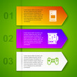 © vector_v - Set line Create account screen, Slot machine, Gamepad and Microphone. Business infographic template. Vector