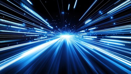 Wall Mural - abstract speed tunnel