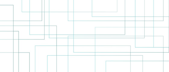 Fototapete - Minimalistic abstract background with a white and light blue lines. Seamless modern white and blue color technology concept geometric line. Geometric lines with luxury business concept